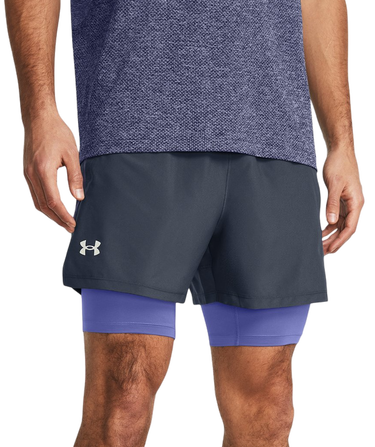 Kratke hlače Under Armour Launch 2 in 1 Shorts Siva | 1382640-044, 0