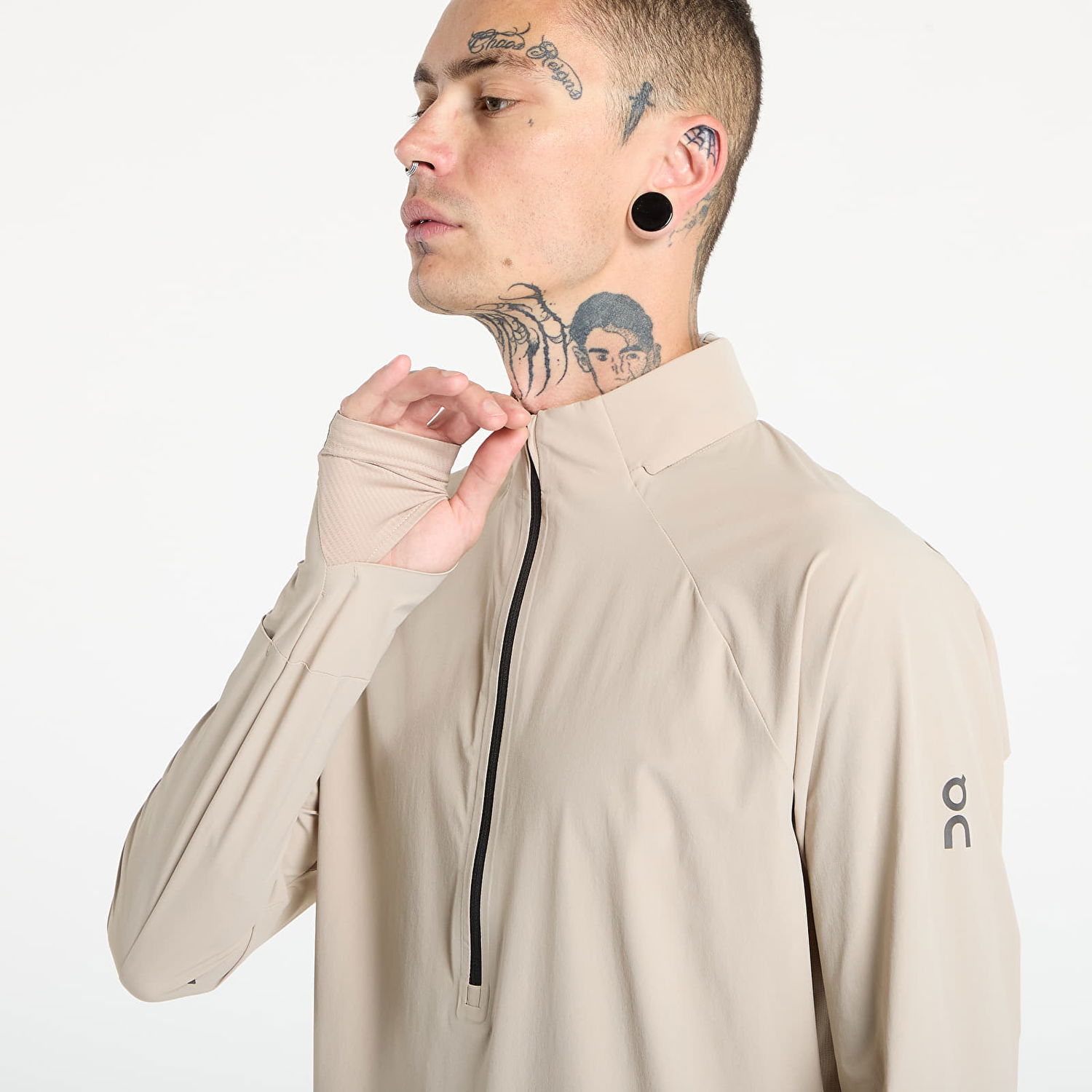 Vjetrovka On Running Trail Breaker Half-Zip Running Top Bež | 1ME30150603, 1