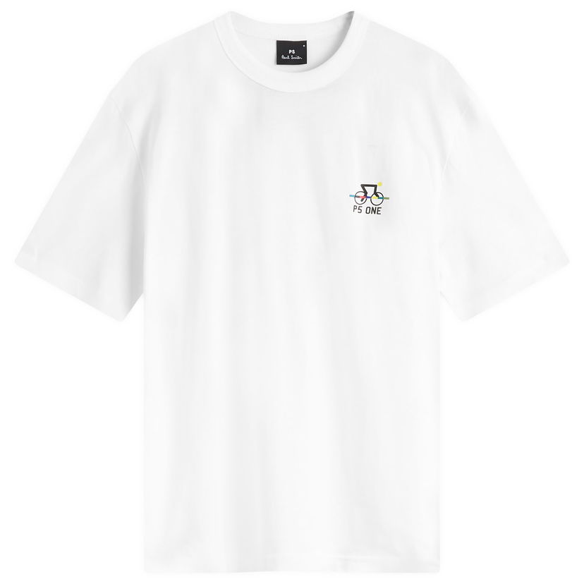 Majica kratkih rukava Paul Smith PS ONE Bike Tee, Size Large Bijela | M2R-220X-PP4704-02