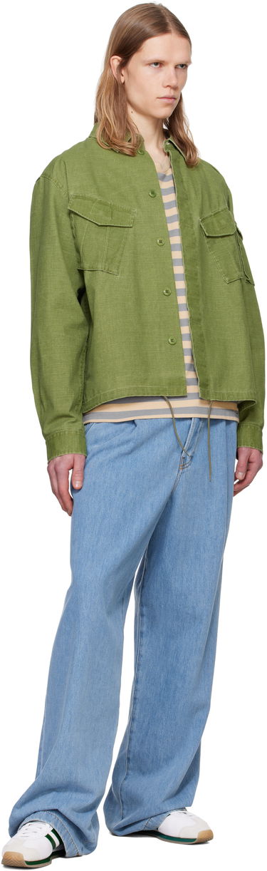 Košulja KENZO Kenzo Paris Pocket Overshirt Zelena | FF55CH5339GD, 3