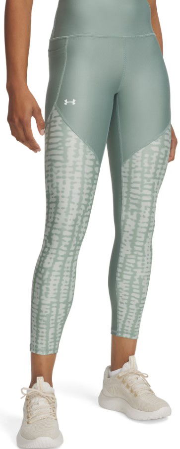 Tajice Under Armour Under Armour Tech Print Panel Ankle Leggings Zelena | 1386407-348