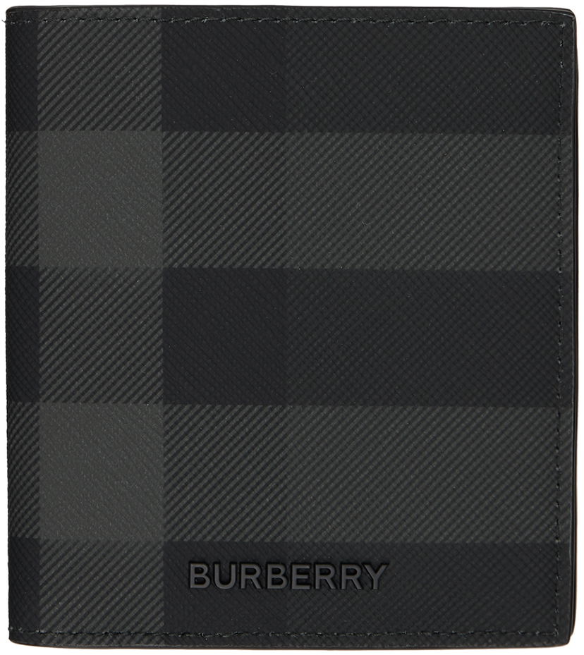 Novčanik Burberry Check Bifold Wallet Crna | 8073276