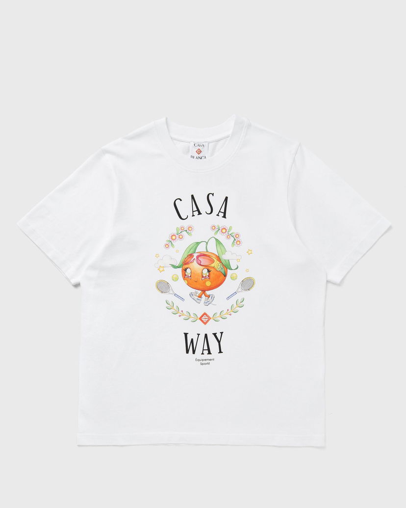 Majica kratkih rukava Casablanca Casa Way Orange Mascot Graphic T-Shirt Bijela | M-AW25-JTS-001-02