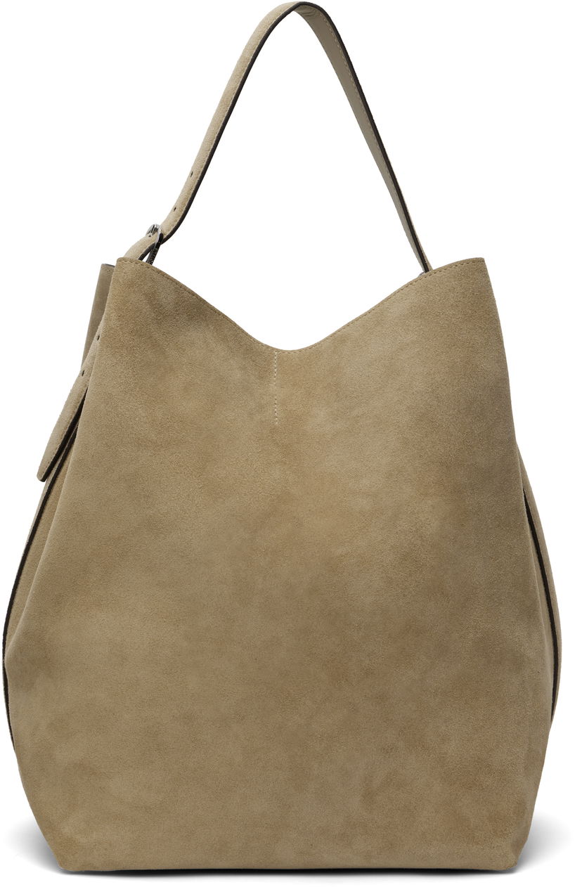 Ručna torbica TOTEME TOTEME Belted Suede Tote Bež | 234-WAL853-LE0004