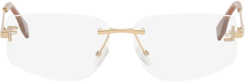 Sunčane naočale FENDI Fendi First Crystal Glasses Metalik | FE5116US@58030 192337204203