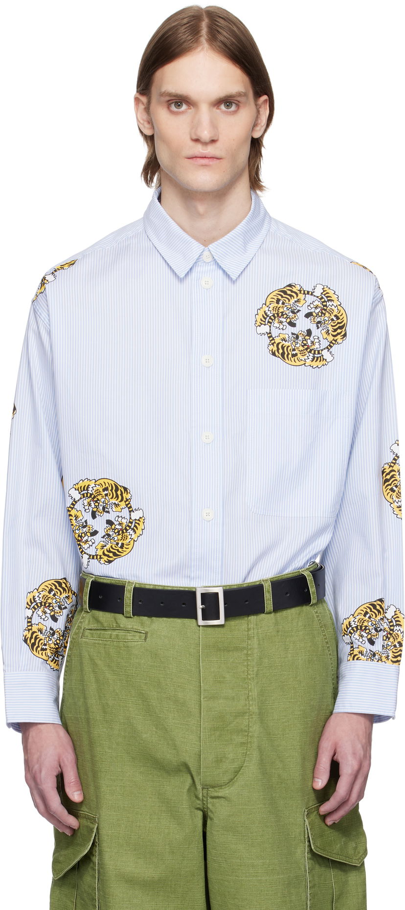 Košulja KENZO Kenzo Paris VERDY Edition Oversized Shirt Plava | FF55CH5039A5