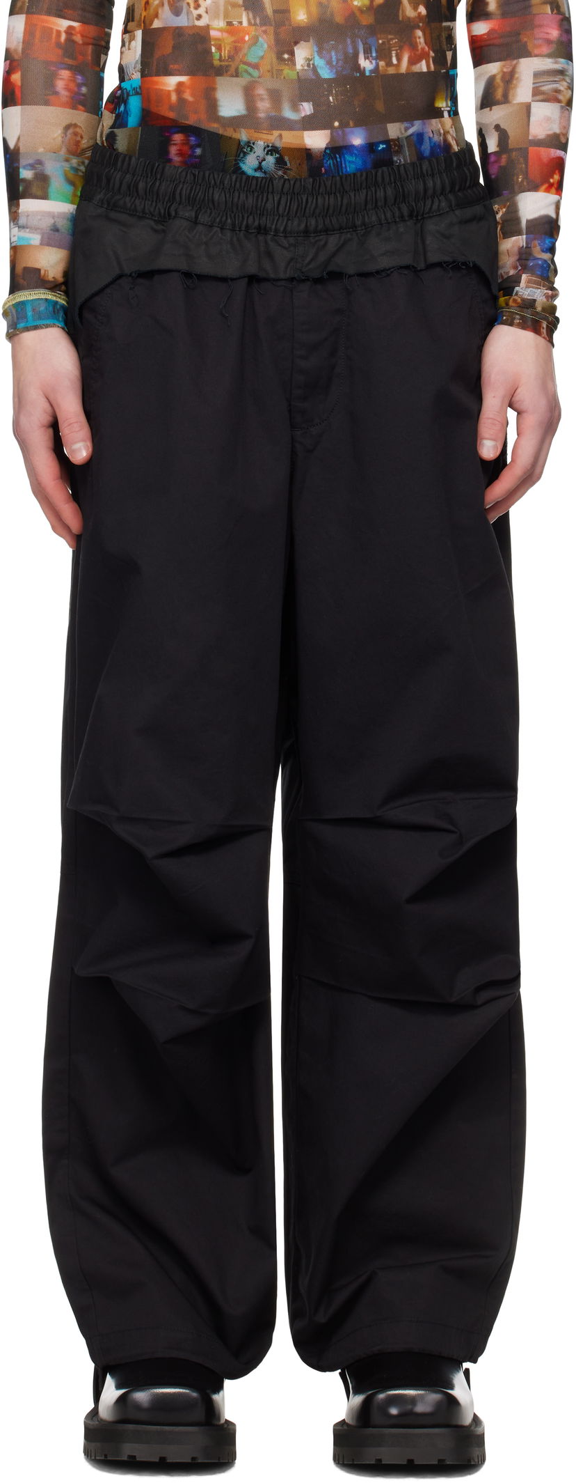 Cargo hlače Diesel Diesel P-Gustaf Trousers Crna | A16074-0IQAV-9XXA