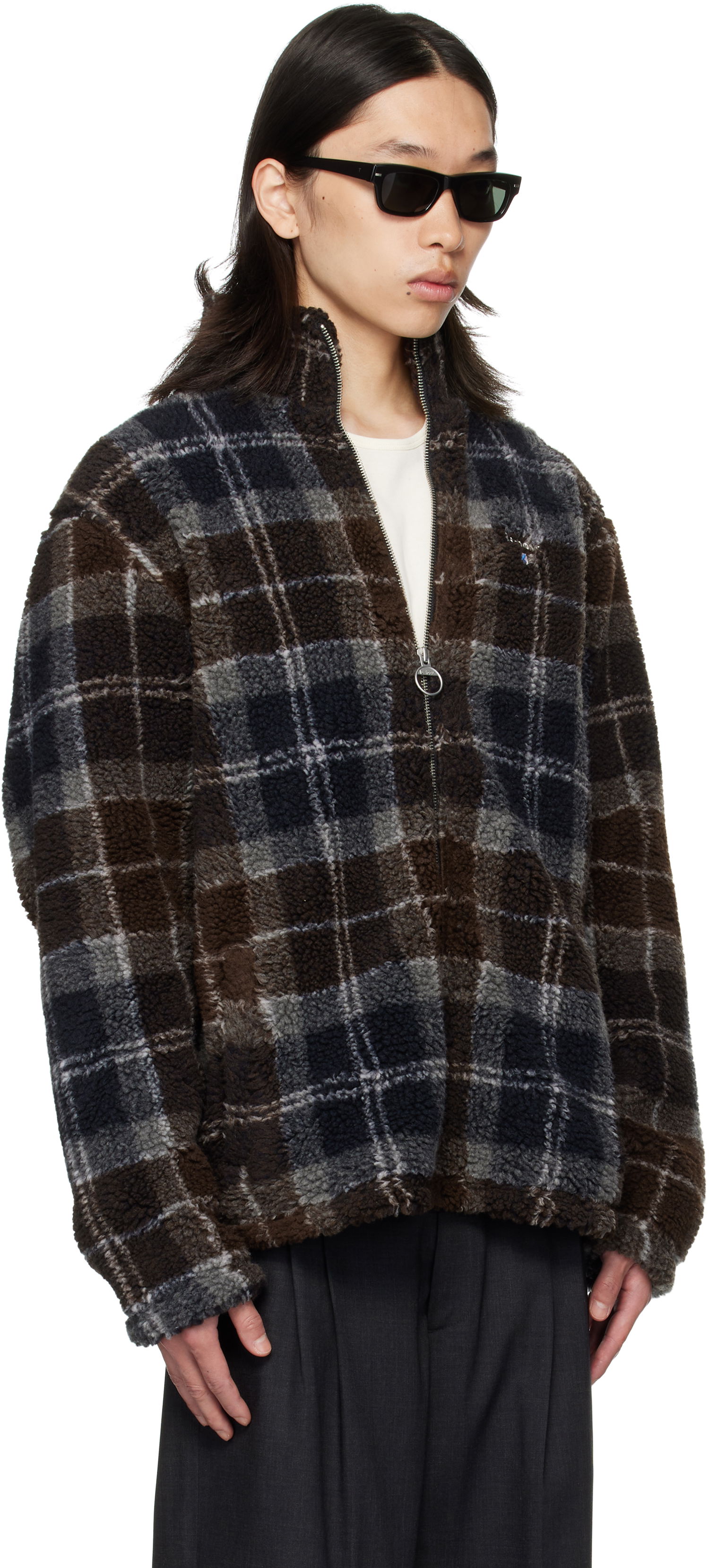 Jakna Barbour Barbour Tartan Sherpa Fleece Jacket Smeđa | MFL0187TN38, 1