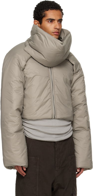 Pernata jakna Rick Owens Rick Owens DRKSHDW Concordians Convertible Cropped High-Neck Puffer Jacket Bež | DU02E7777 NP, 1