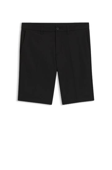 Kratke hlače BOSS Slim-Fit Water-Repellent Stretch Shorts Crna | 50540337