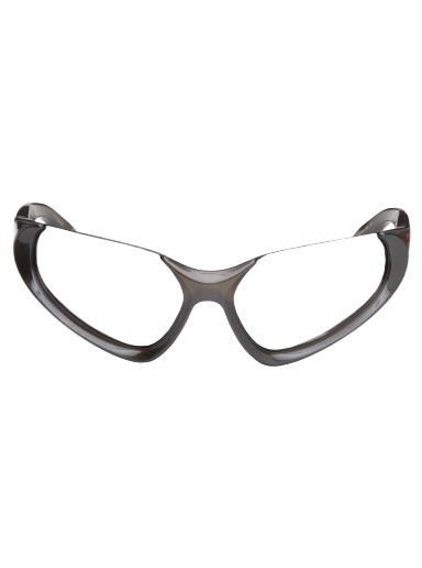Sunčane naočale Balenciaga Exaggerated Sport Goggle Sunglasses Siva | BB0202S-002