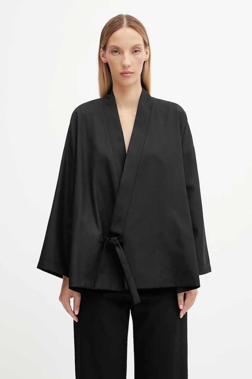 Jakna KENZO Kenzo Kimono Wrap Jacket Crna | FF62VE2749RA