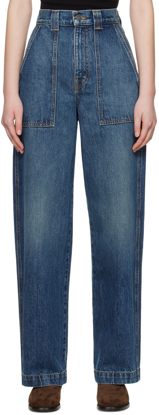 Jeans Khaite Blue 'The Hewitt' Jeans Tamnoplava | 1143908005