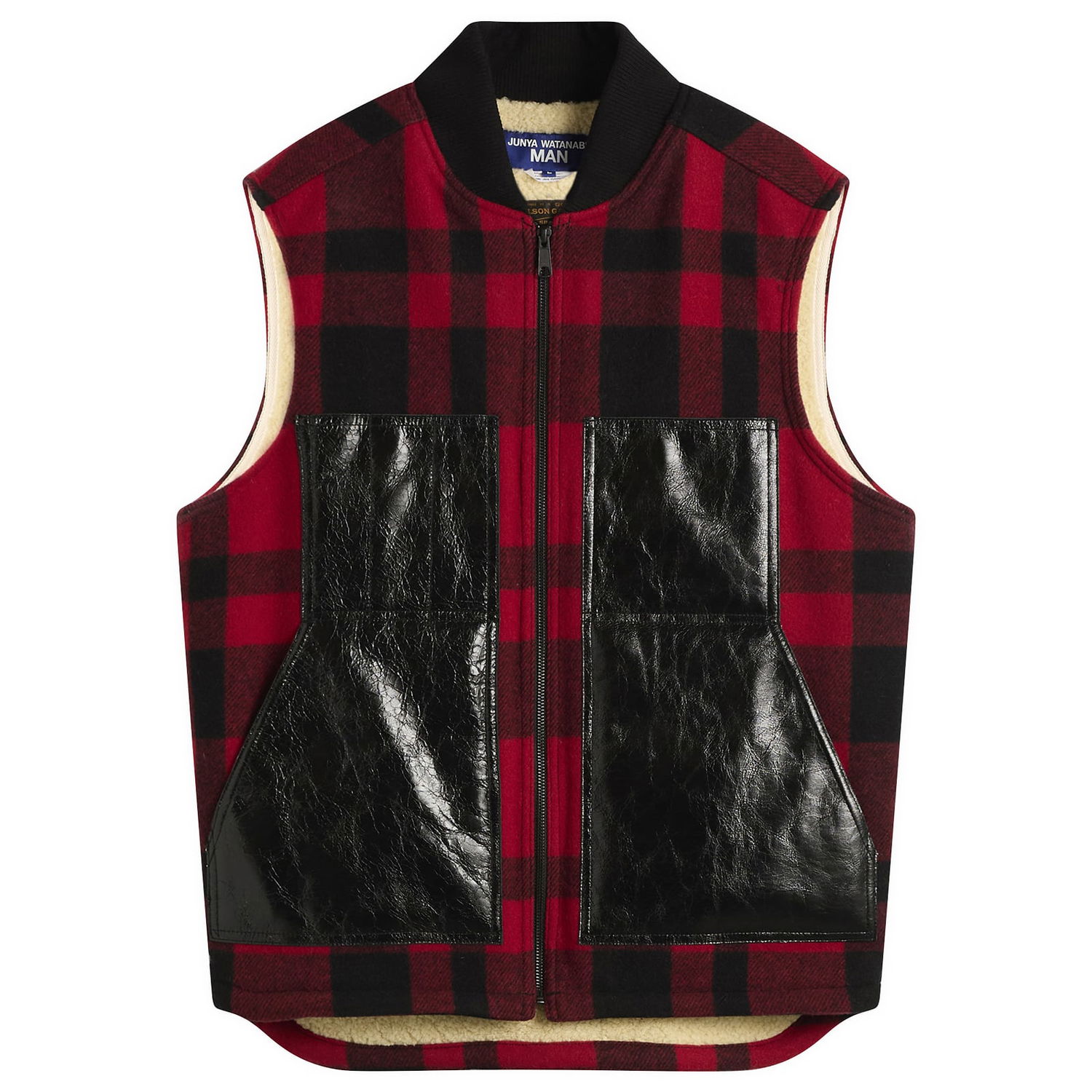 Prsluk Junya Watanabe Junya Watanabe MAN x Filson Plaid Wool Vest with Patent Pockets and Sherpa Lining Višebojno | WP-V001-051-1, 1