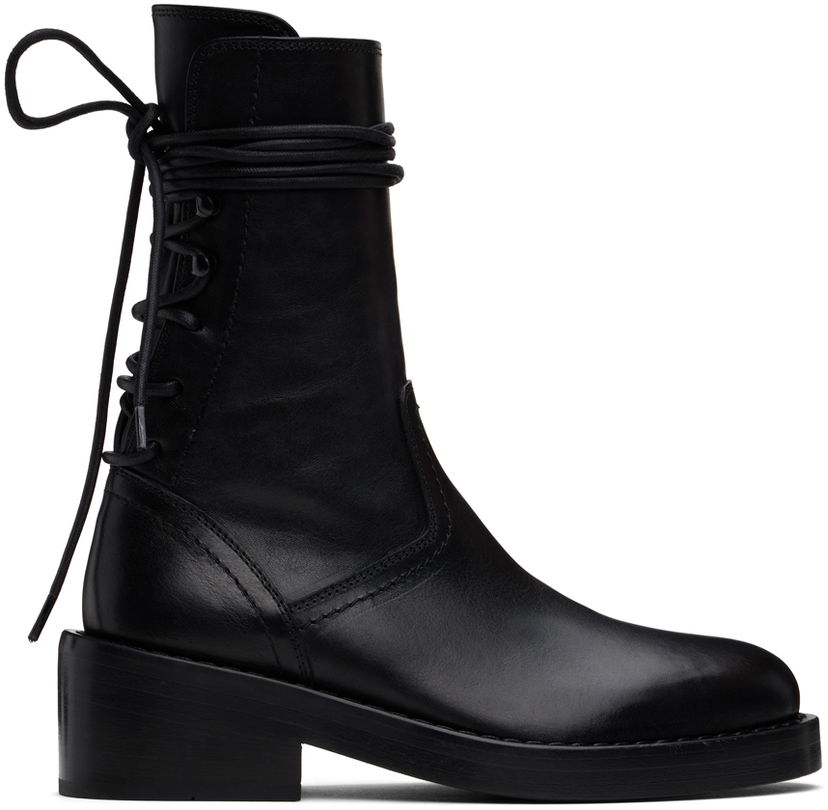 Odjeća Ann Demeulemeester Ann Demeulemeester Henrica Leather Boots Crna | 2201-W-A02-380-099