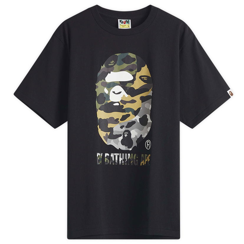 Majica kratkih rukava BAPE 1St Camo Crazy By Bathing Ape T-Shirt, Size Large Crna | 001TEL301017M-BLK
