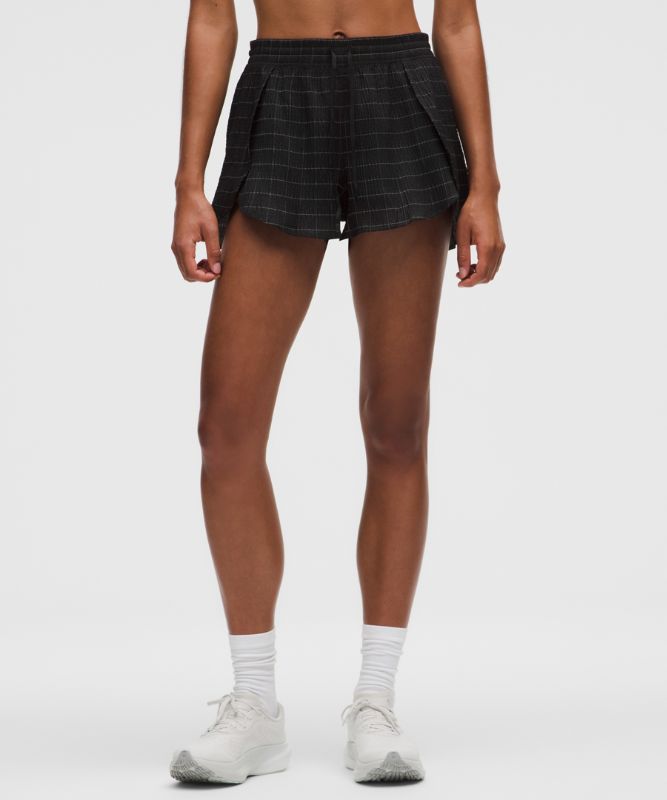 Kratke hlače lululemon Negative Split Textured Reflective Running Shorts Crna | prod20003643, 1