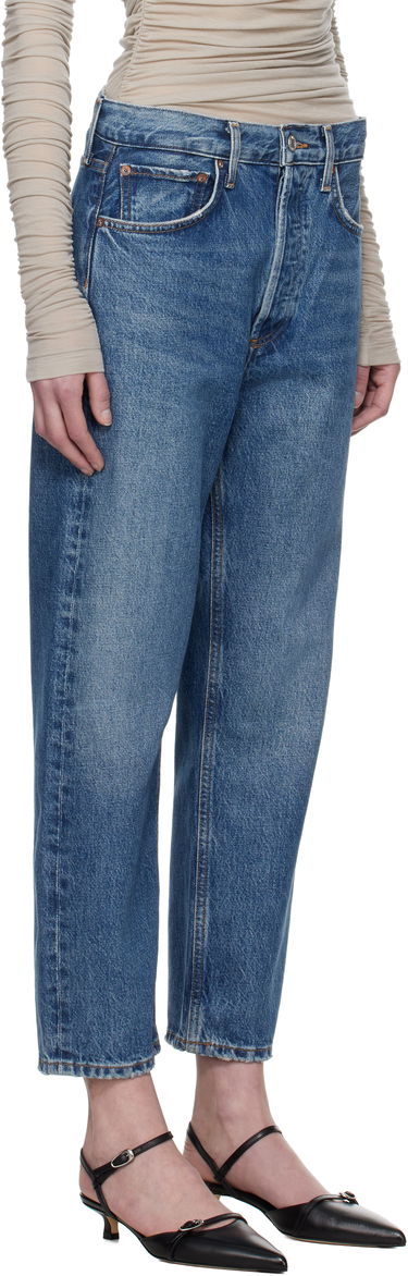 Jeans AGOLDE AGOLDE 90's Crop Mid Rise Straight Jeans Plava | A173-1535, 1