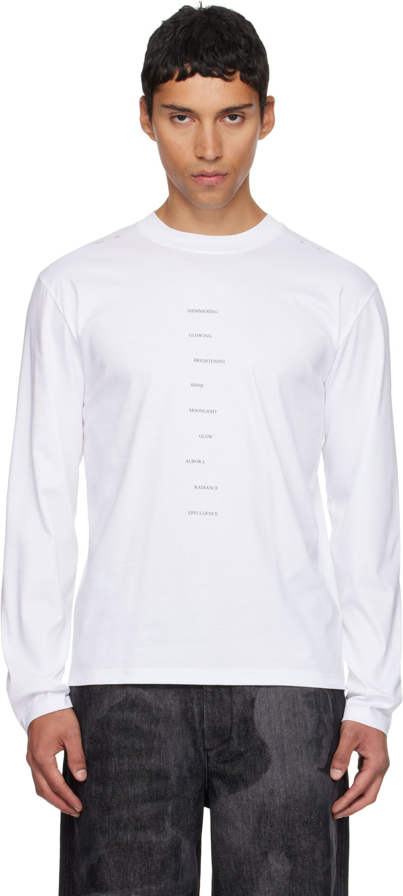 Majica kratkih rukava HELIOT EMIL HELIOT EMIL Effulgence Long Sleeve T-Shirt Bijela | AW25_M_09_149_WHT02