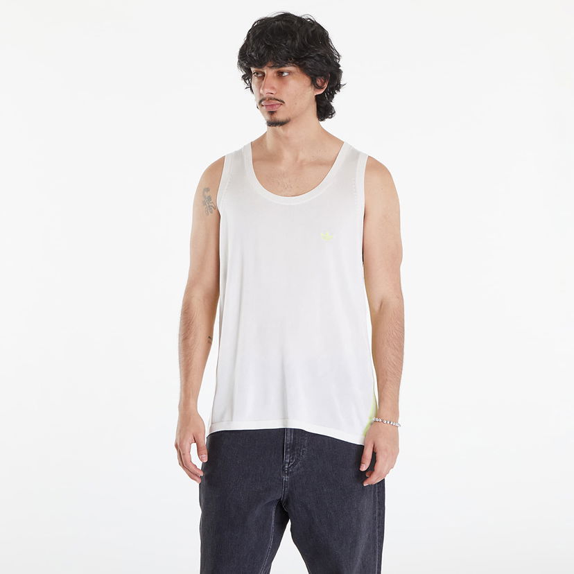Prsluk adidas Originals Wales Bonnes x Knit Vest Core White/ Semi Frozen Yellow Bijela | IZ1888