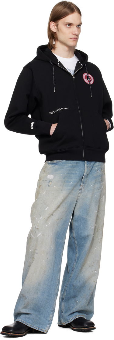 Dukserice AAPE by A Bathing Ape AAPE by A Bathing Ape Injection Zip-Up Hoodie Crna | AAPSWMC338XXNBKX, 3