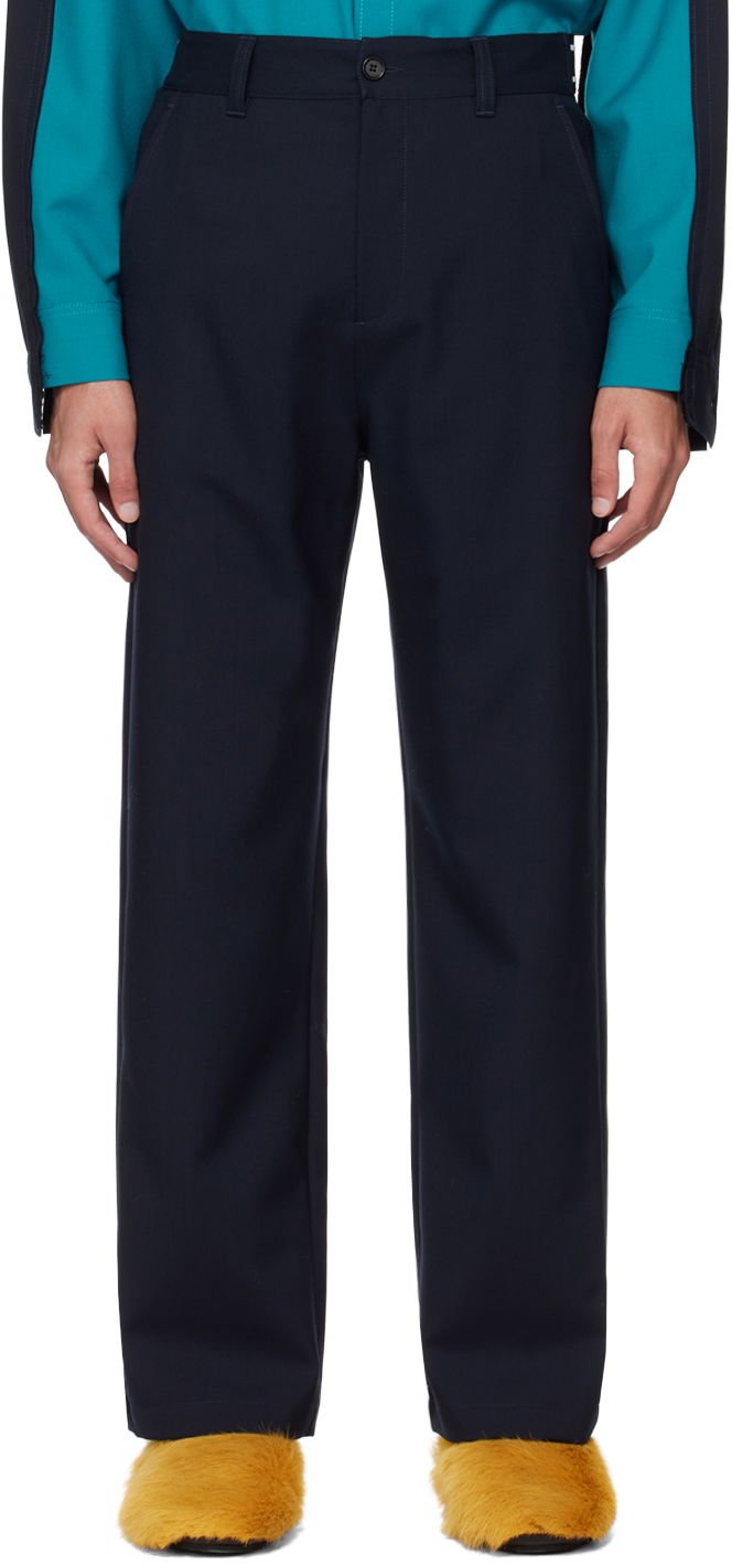 Hlače Marni Four-Pocket Trousers Tamnoplava | PUMU0242U0 TW839