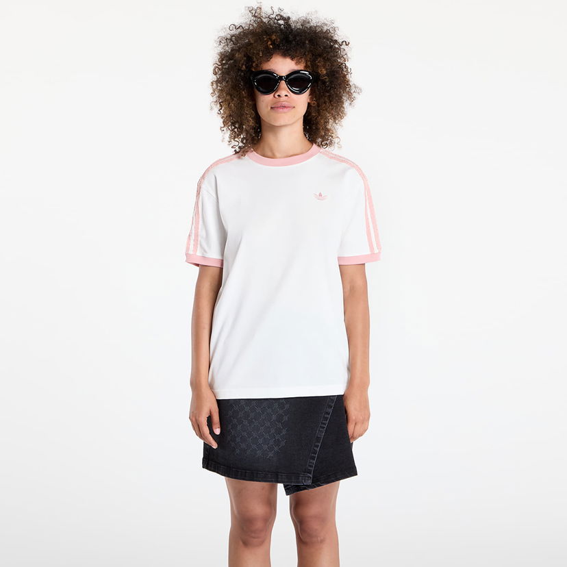 Majica kratkih rukava adidas Originals adidas Originals Ruffle 3-Stripes Tee Bijela | KC8821
