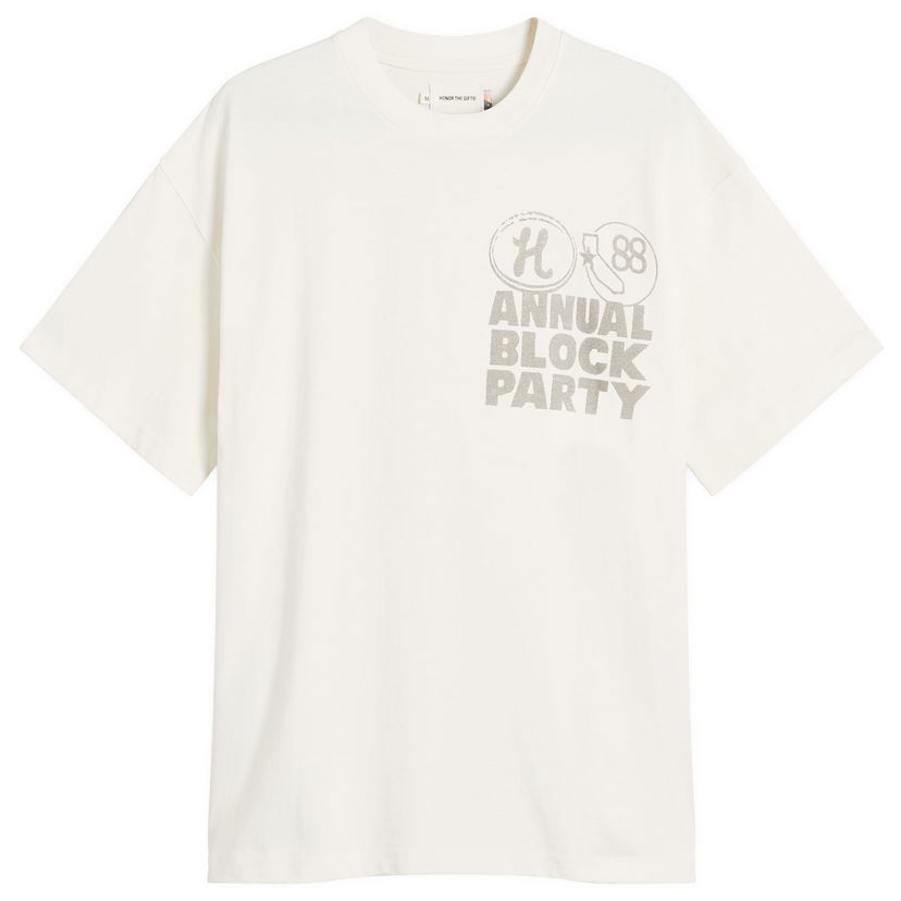 Majica kratkih rukava Honor The Gift Annual Block Party T-Shirt Bijela | HTG250241-BON