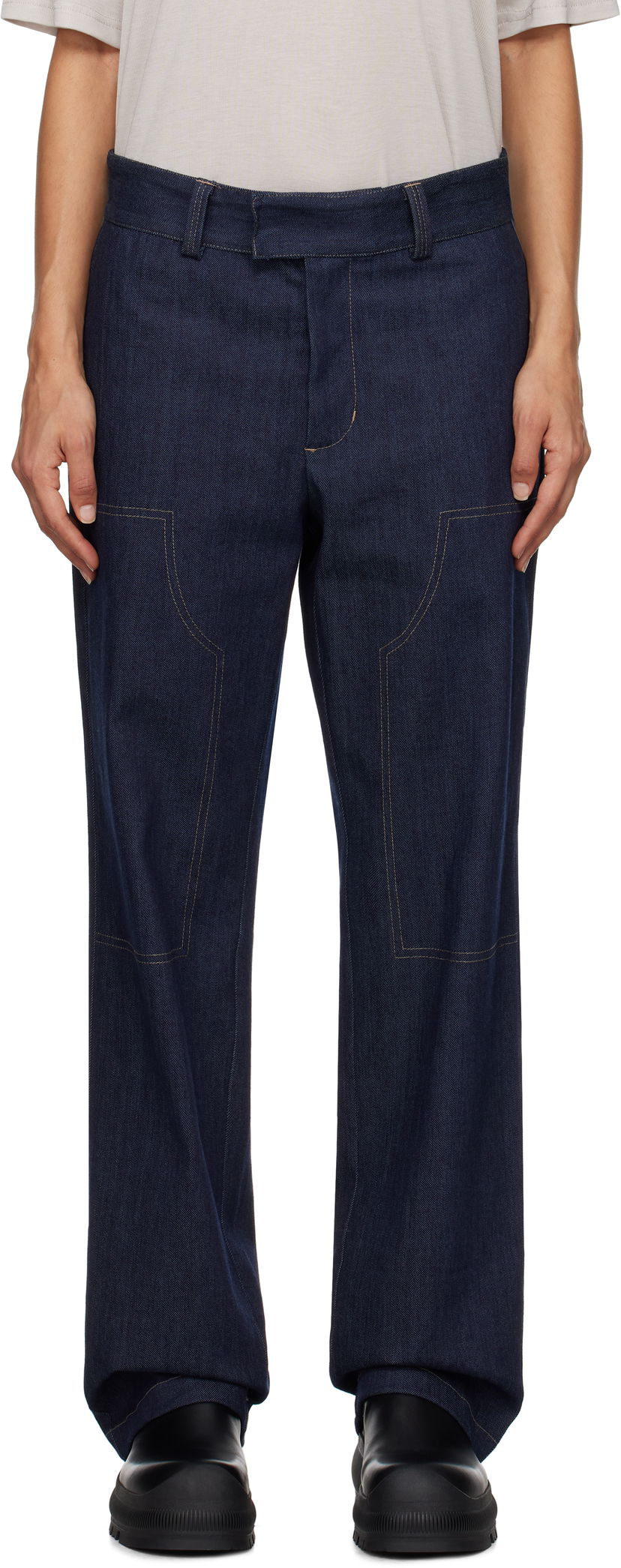 Jeans Soulland Indigo Denim Emery Jeans Plava | 42032-1316
