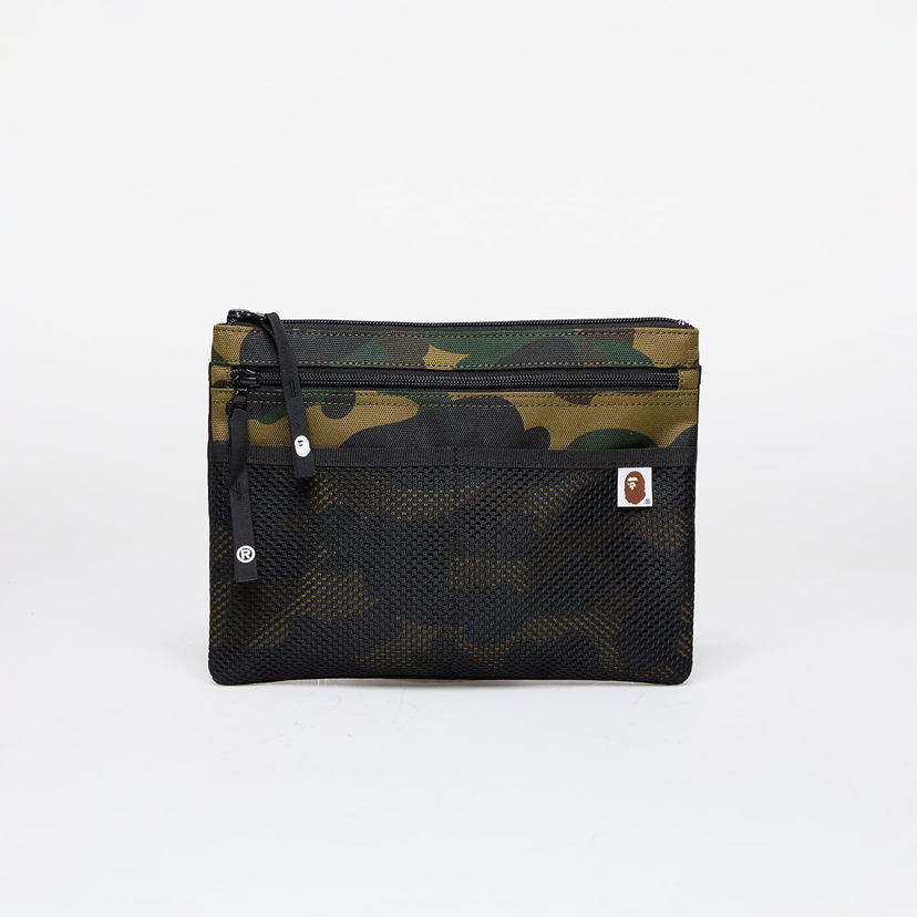 Torba za rame BAPE A BATHING APE 1St Camo Cordura Sacoche Green 1L Zelena | 001SGK301001M GRN