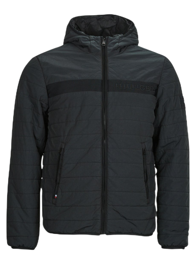 Jakna Tommy Hilfiger GMD PADDED HOODED JACKET Crna | MW0MW31639-BDS