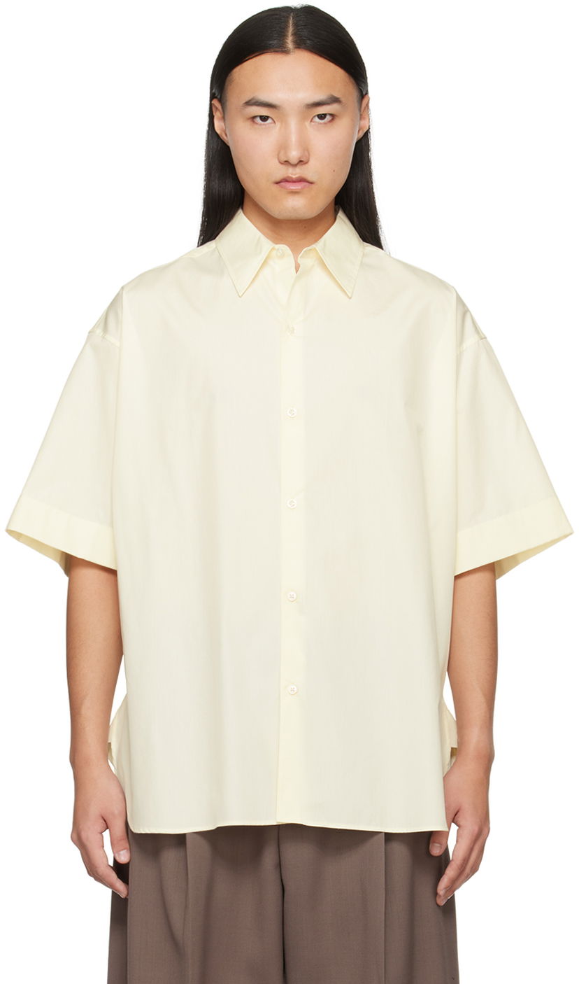 Košulja Studio Nicholson Studio Nicholson Sorono Short Sleeve Shirt Žuta | SORONO SNM - 883