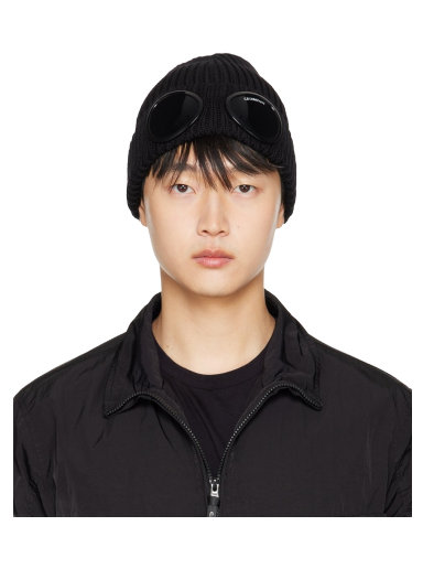 Kapica C.P. Company Merino Wool Goggle Beanie Crna | 13CMAC122A-005509A