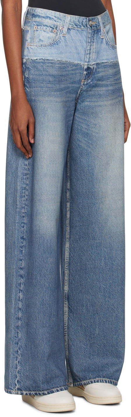 Jeans rag & bone Sofie Wide Leg Jeans Plava | WCW23H70018201, 1