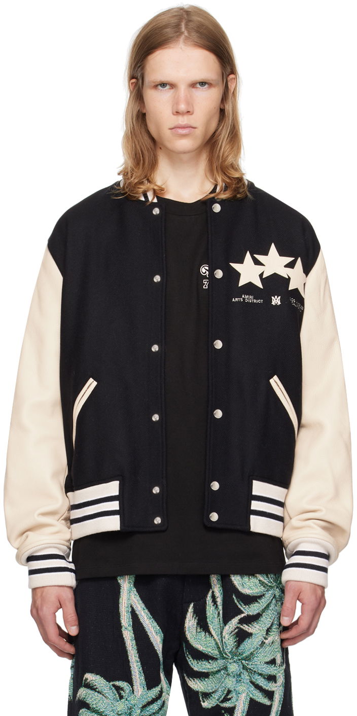 Bomber jakna AMIRI Stars Bomber Jacket Crna | AMOUBB1004
