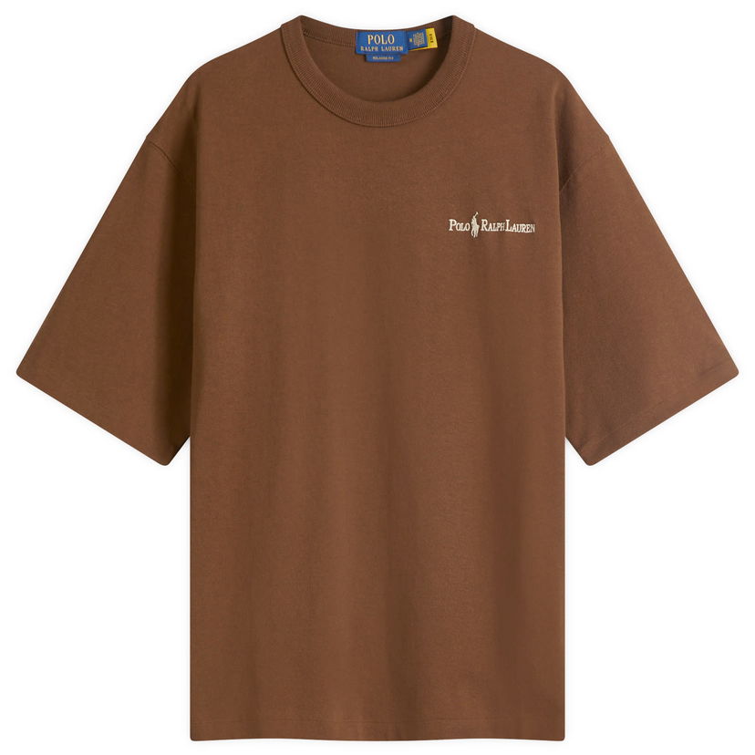 Majica kratkih rukava Polo by Ralph Lauren Relaxed Fit Embroidered Logo T-Shirt Smeđa | 710961137002