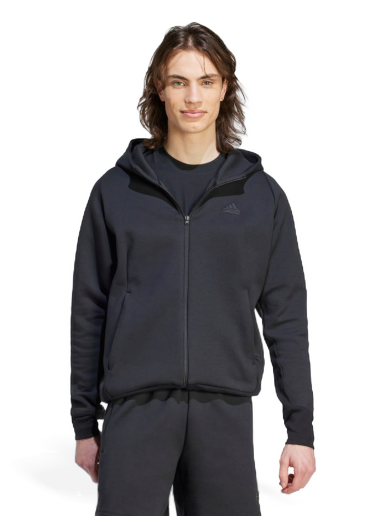Dukserice adidas Originals Z.N.E. Premium Full-Zip Hooded Crna | IN5089
