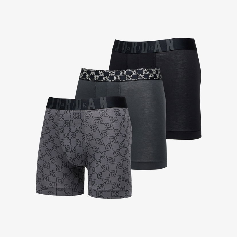 Bokserice Jordan Jordan Flight Modal 23 Monogram Boxer Brief 3-Pack Siva | JM0691-023