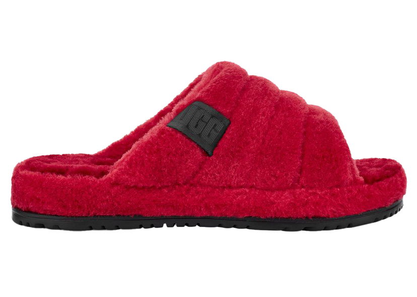 Odjeća UGG Fluff You Slide Samba Red Crvena | 1117473-SRFF