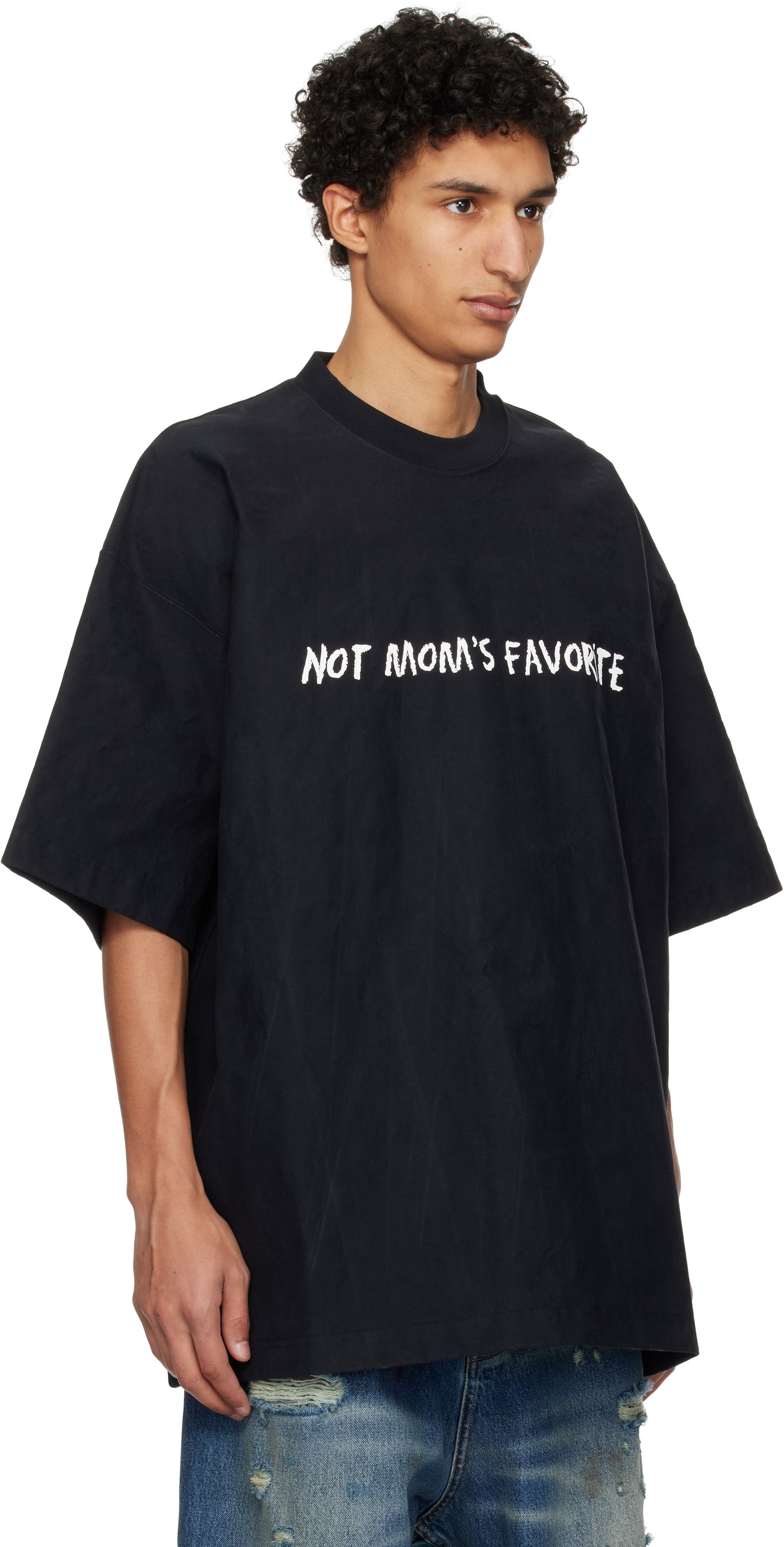 Majica kratkih rukava VETEMENTS Vetements 'Not Mom's Favorite' T-Shirt Crna | UA66TR100B, 1
