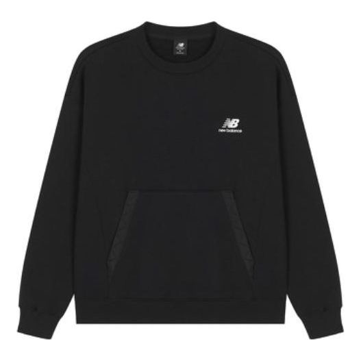 Džemper New Balance Men's Sweatshirt With Logo Patch Crna | AMT23359-BK