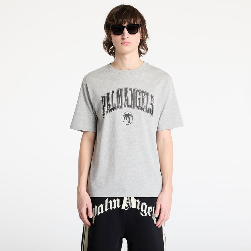 Majica kratkih rukava Palm Angels Palm Angels College Palm Slim T-Shirt Siva | PMAA089S25JER0010810