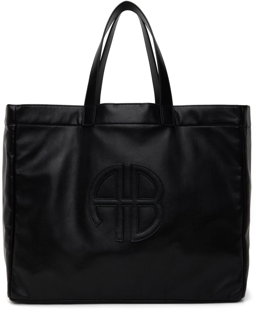 Tote bag Anine Bing Large Leather Tote Bag Crna | A-13-2148-005