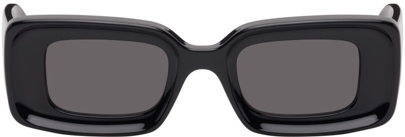 Sunčane naočale Loewe Black Rectangular Sunglasses Crna | LW40101IW4601A 192337118555