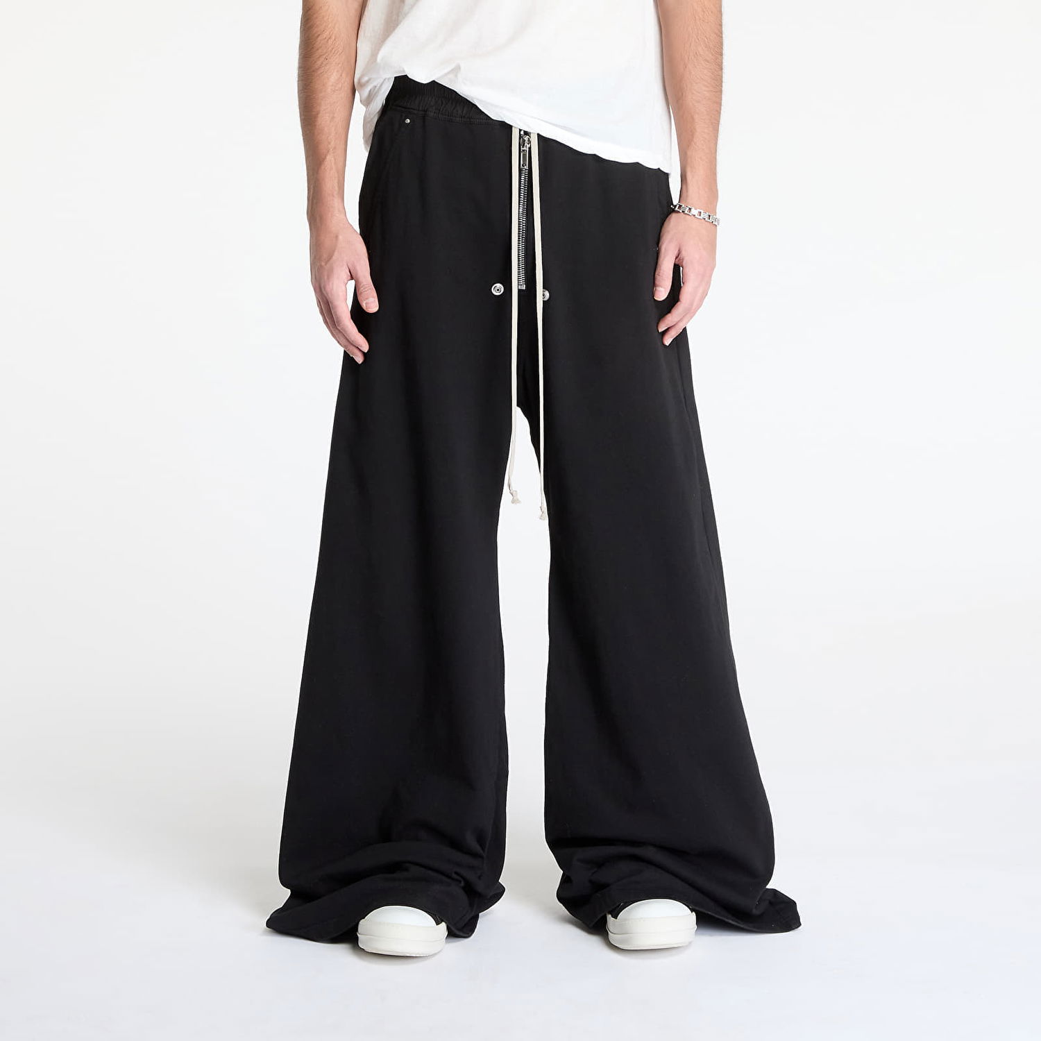 Trenirka Rick Owens Rick Owens DRKSHDW Geth Belas Wide-Leg Pants Crna | DU01E3378 RIG 09, 0
