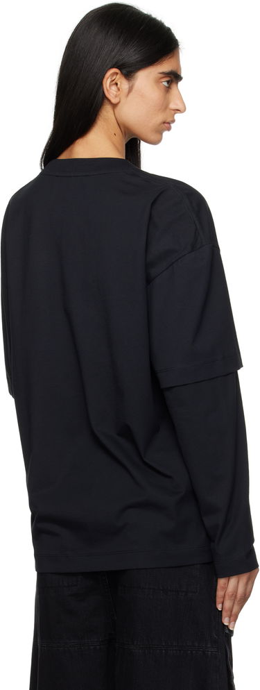 Majica kratkih rukava Études Études 'Doing Nothing Is Not A Crime' Double Sleeve T-Shirt Crna | H24MMTSH185-99, 2