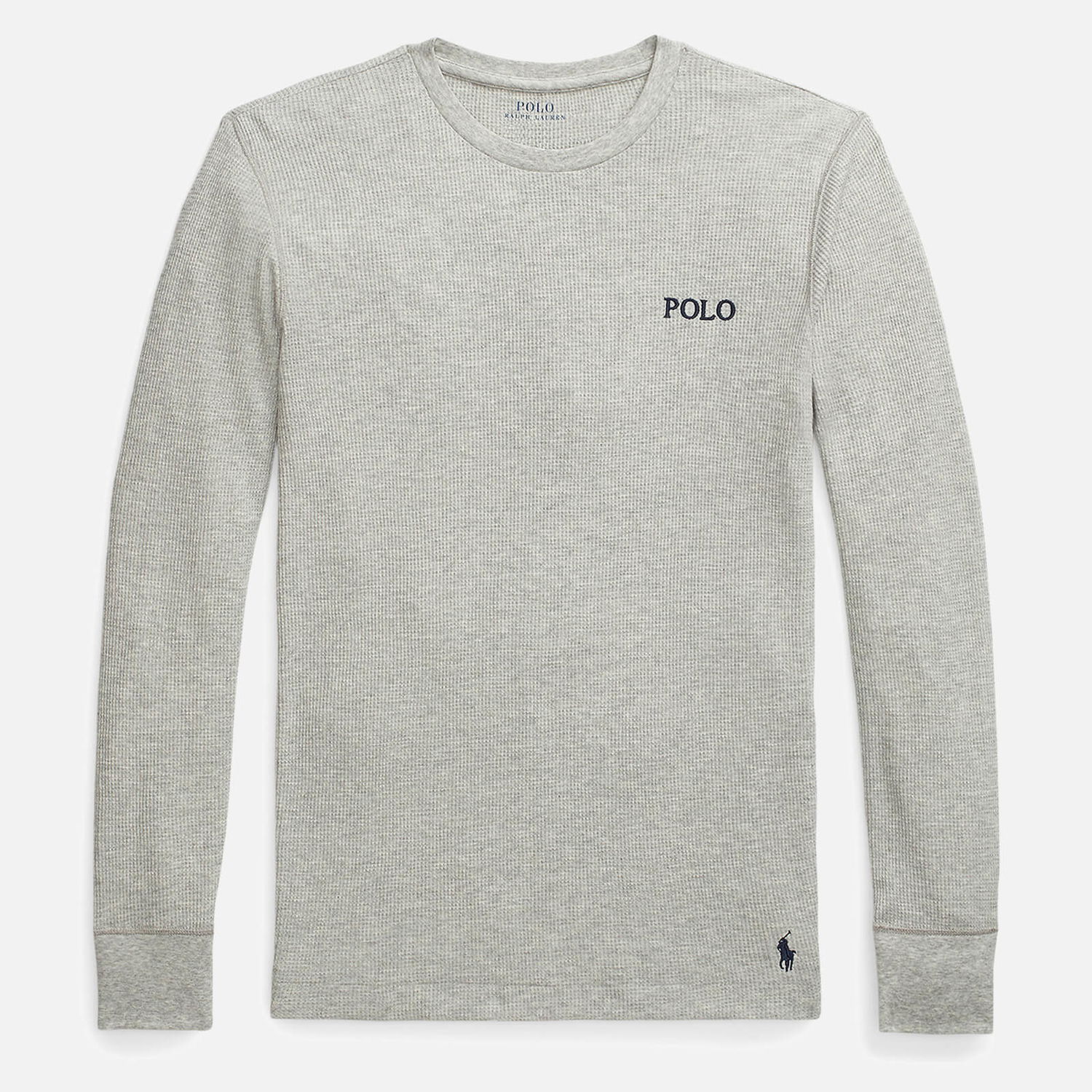 Džemper Polo by Ralph Lauren Polo Ralph Lauren Nachthemd aus Waffelpiqué - Andover Heather - Siva | 714899615003, 0