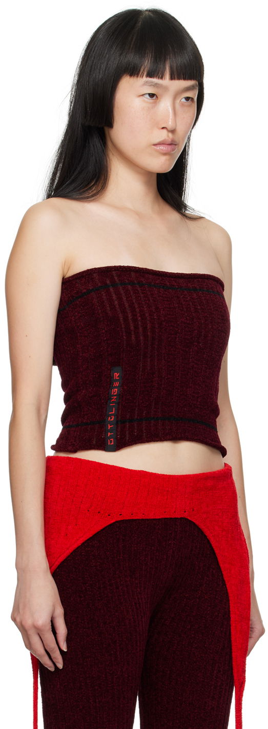 Majica bez rukava Ottolinger Ottolinger Patch Tube Top Crvena | 708002, 1