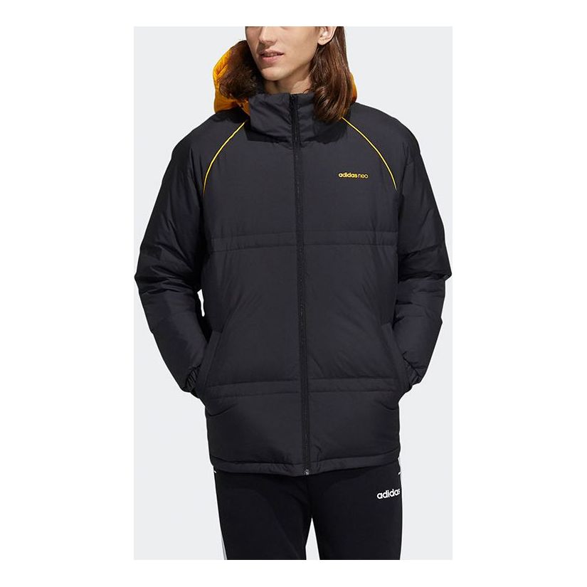 Pernata jakna adidas Originals Neo CB Down Hooded Jacket Crna | HF0504
