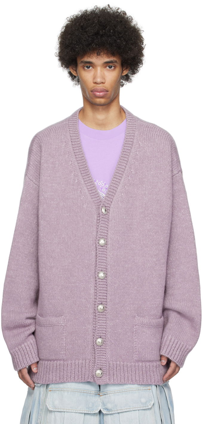 Džemper VETEMENTS Fancy Button Cardigan Ljubičasta | UE64KN210L